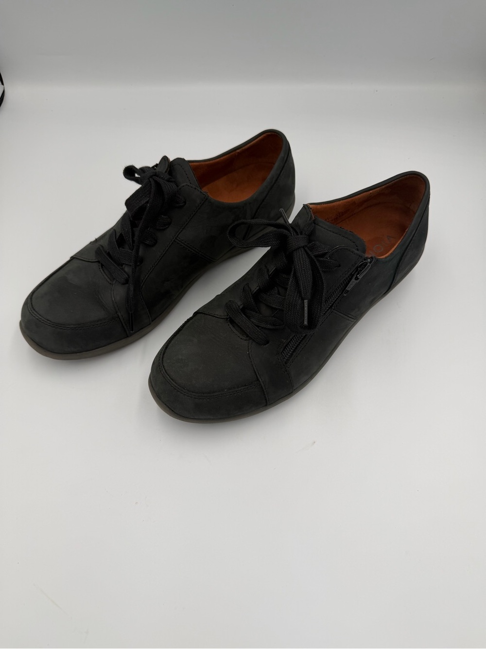 Women’s Black Casual Lace-Up Sneakers weather resistant